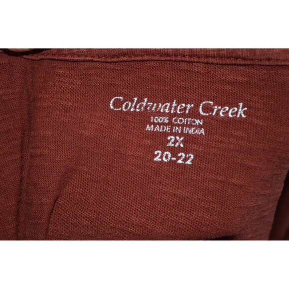 Coldwater Creek Long Sleeve Shirts Women's Size 2XL Lot of 2 READ Pattern Solid - Picture 6 of 10